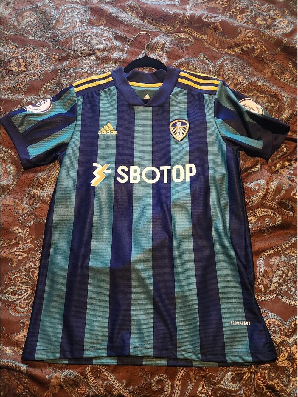 Leeds United 2020/2021 Alioski England Away Soccer Jersey Size M